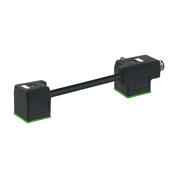 Murrelektronik M12 male on back/MSUD double valve plug form A18mm, PUR 3x0.75 bk UL/CSA+drag chain 0m 7000-41603-6360000 - main